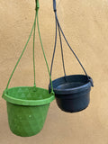 2 plant hanging plant pot - 14cm hanging pot - indoor hanging pot - Parijat Plant 