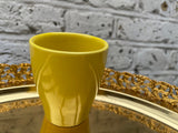 mini ceramic pot - indoor plant pot - golden plate is not included - Parijat Plant 