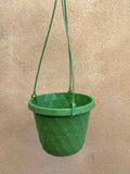 Green hanging pot - 14cm green hanging pot - indoor hanging pot - Parijat Plant 