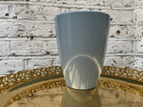 light blue ceramic pot - 12cm diameter - indoor plant pot - golden plate is not included - Parijat Plant 