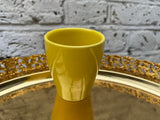 mini ceramic pot - indoor plant pot - golden plate is not included - Parijat Plant 