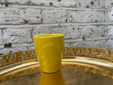 mini ceramic pot - indoor plant pot - golden plate is not included - Parijat Plant 