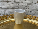 mini ceramic pot - indoor plant pot - golden plate is not included - Parijat Plant 